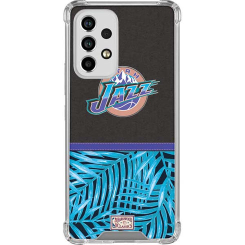 NBA Utah Jazz Retro Palms Galaxy A33 5G Clear Case