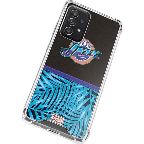 NBA Utah Jazz Retro Palms Galaxy A52 5G Clear Case