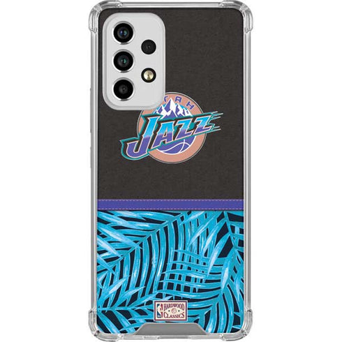 NBA Utah Jazz Retro Palms Galaxy A53 5G Clear Case