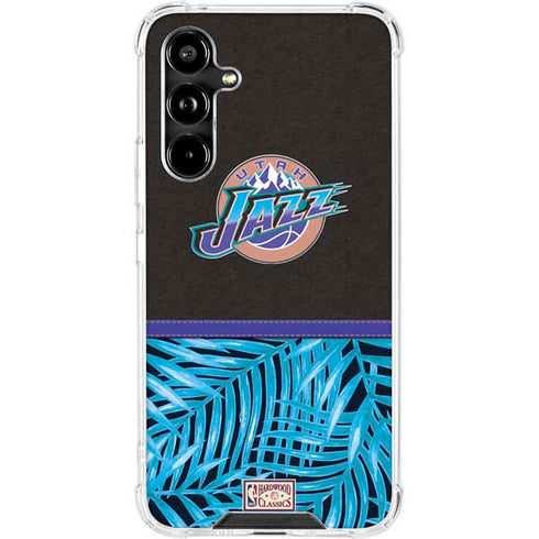 NBA Utah Jazz Retro Palms Galaxy A54 5G Clear Case