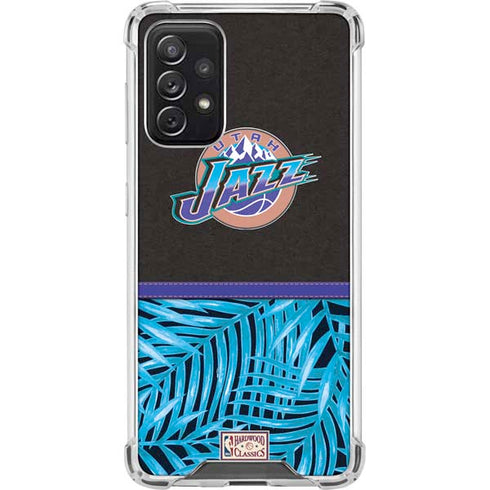NBA Utah Jazz Retro Palms Galaxy A72 5G Clear Case