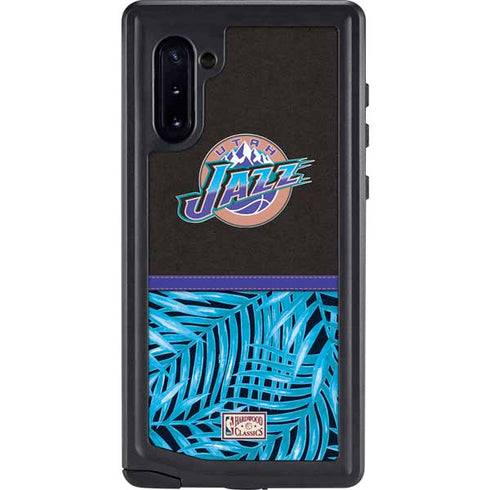 NBA Utah Jazz Retro Palms Galaxy Note 10 Waterproof Case