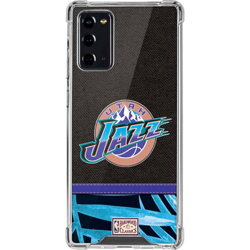 NBA Utah Jazz Retro Palms Galaxy Note20 5G Clear Case