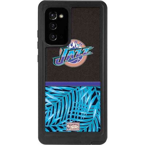 NBA Utah Jazz Retro Palms Galaxy Note20 5G Waterproof Case
