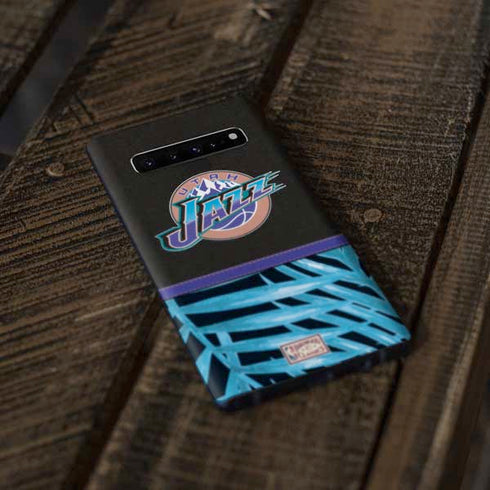 NBA Utah Jazz Retro Palms Galaxy S10 Skin