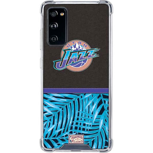 NBA Utah Jazz Retro Palms Galaxy S20 FE Clear Case