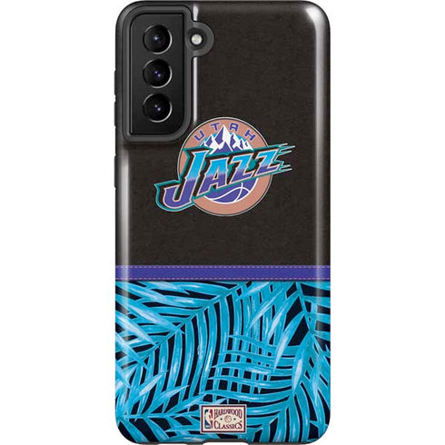 NBA Utah Jazz Retro Palms Galaxy S21 Plus 5G Pro Case