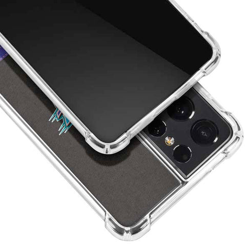 NBA Utah Jazz Retro Palms Galaxy S21 Ultra 5G Clear Case