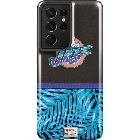 NBA Utah Jazz Retro Palms Galaxy S21 Ultra 5G Pro Case