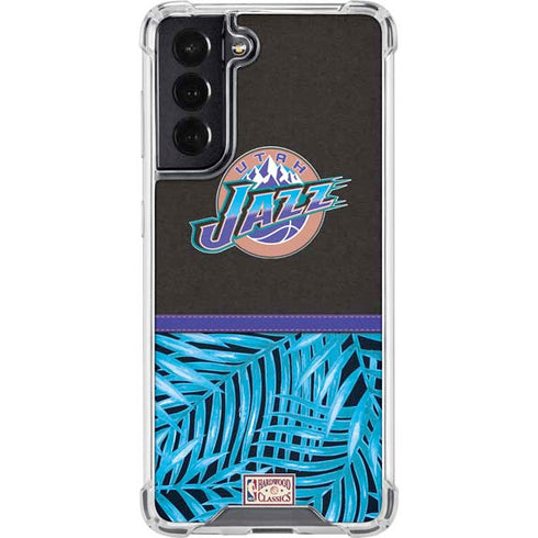 NBA Utah Jazz Retro Palms Galaxy S22 Clear Case