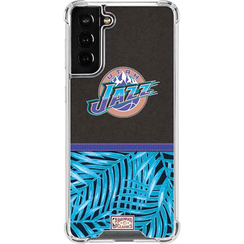 NBA Utah Jazz Retro Palms Galaxy S22 Plus Clear Case