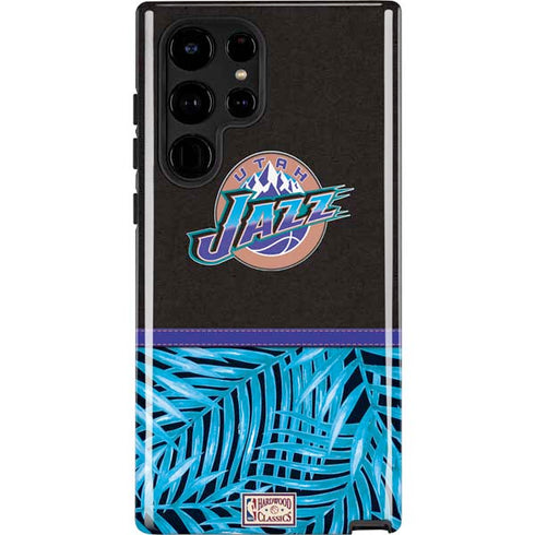 NBA Utah Jazz Retro Palms Galaxy S22 Ultra Pro Case