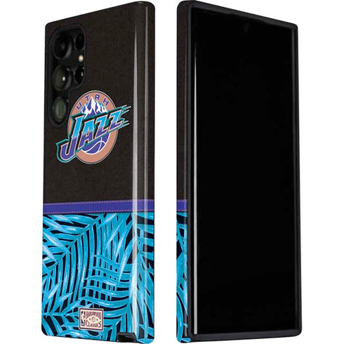 NBA Utah Jazz Retro Palms Galaxy S22 Ultra Pro Case
