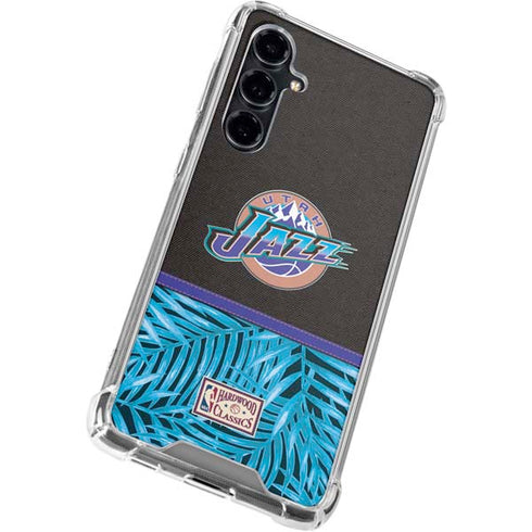 NBA Utah Jazz Retro Palms Galaxy S23 FE Clear Case