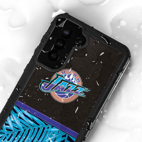 NBA Utah Jazz Retro Palms Galaxy S23 Plus Waterproof Case