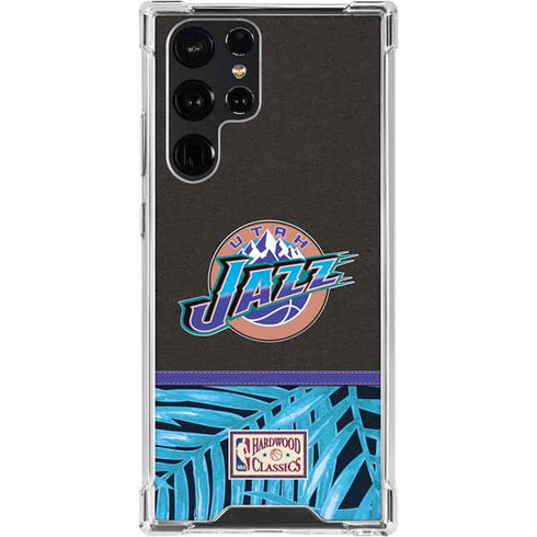 NBA Utah Jazz Retro Palms Galaxy S24 Ultra Clear Case