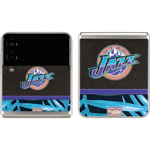 NBA Utah Jazz Retro Palms Galaxy Z Flip3 5G Skin