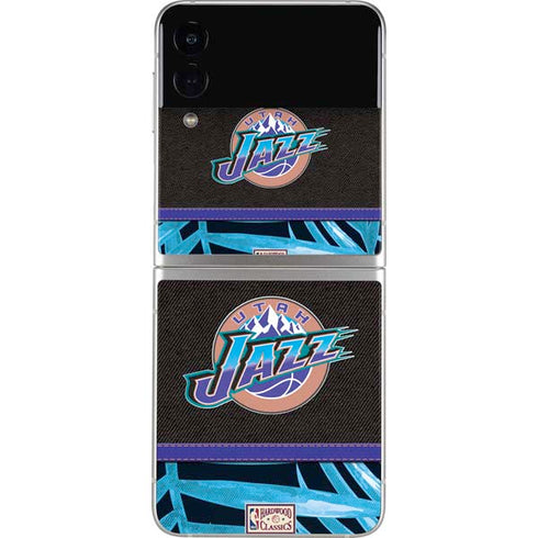 NBA Utah Jazz Retro Palms Galaxy Z Flip3 5G Skin