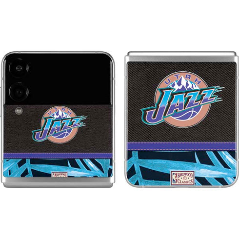 NBA Utah Jazz Retro Palms Galaxy Z Flip4 5G Skin