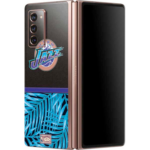 NBA Utah Jazz Retro Palms Galaxy Z Fold2 5G Skin