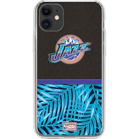 NBA Utah Jazz Retro Palms iPhone 11 Clear Case