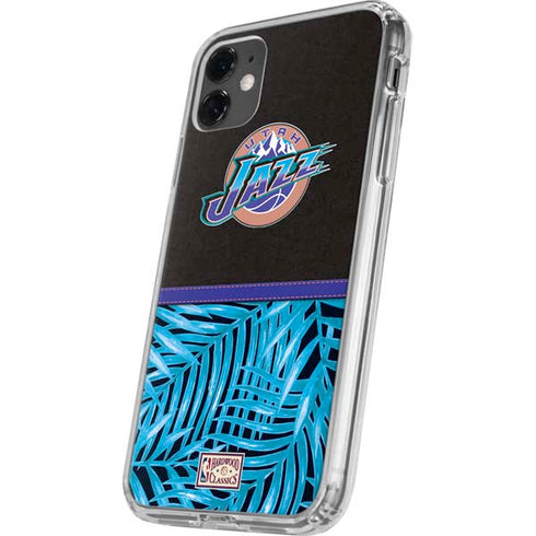NBA Utah Jazz Retro Palms iPhone 11 Clear Case