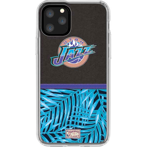 NBA Utah Jazz Retro Palms iPhone 11 Pro Clear Case