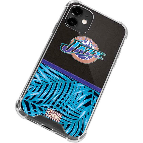 NBA Utah Jazz Retro Palms iPhone 12 Mini Clear Case