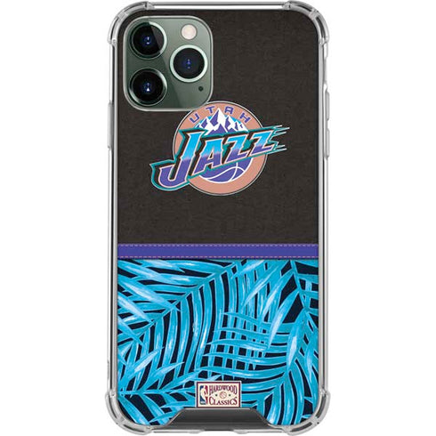 NBA Utah Jazz Retro Palms iPhone 12 Pro Clear Case