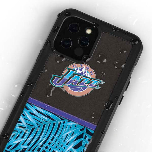 NBA Utah Jazz Retro Palms iPhone 12 Pro Waterproof Case