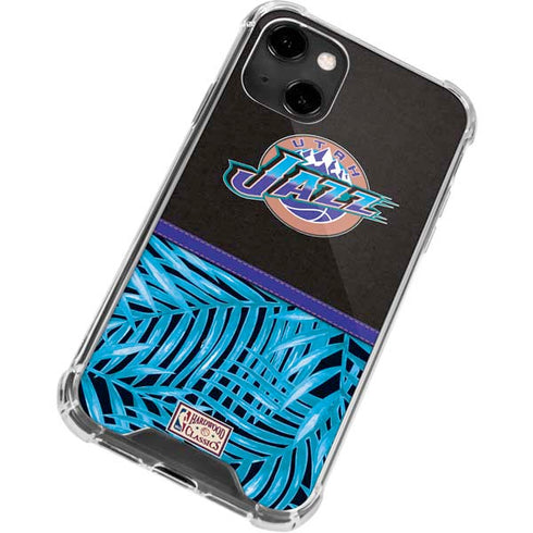 NBA Utah Jazz Retro Palms iPhone 13 Clear Case
