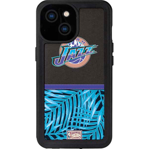 NBA Utah Jazz Retro Palms iPhone 13 Mini Waterproof Case