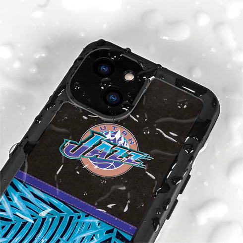 NBA Utah Jazz Retro Palms iPhone 13 Mini Waterproof Case