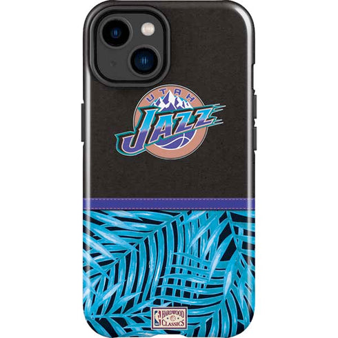 NBA Utah Jazz Retro Palms iPhone 15 Plus Impact Case