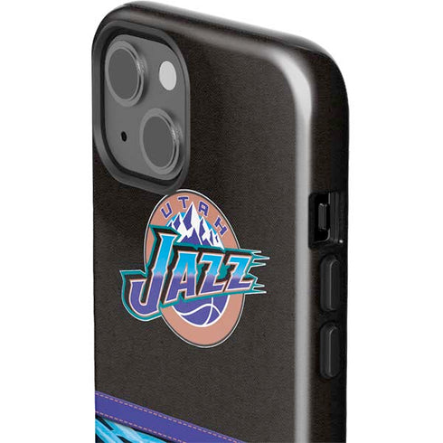 NBA Utah Jazz Retro Palms iPhone 15 Plus Impact Case