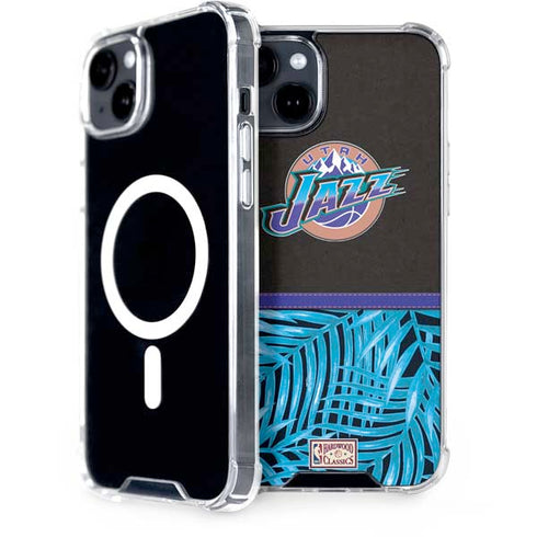 NBA Utah Jazz Retro Palms iPhone 15 Plus MagSafe Case