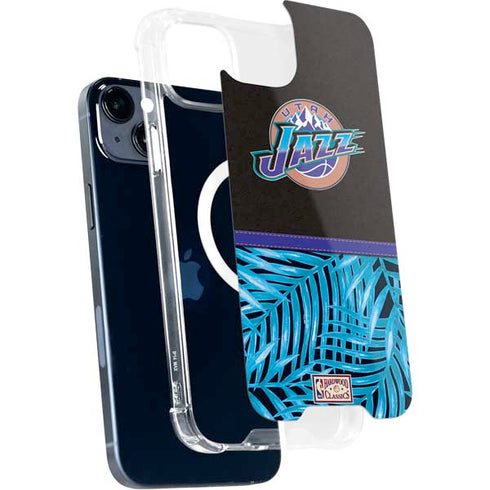 NBA Utah Jazz Retro Palms iPhone 14 Plus MagSafe Case