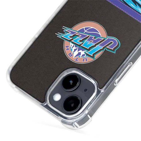 NBA Utah Jazz Retro Palms iPhone 15 Plus MagSafe Case
