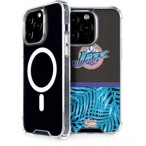 NBA Utah Jazz Retro Palms iPhone 15 Pro MagSafe Case