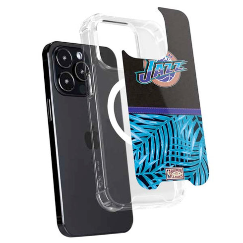 NBA Utah Jazz Retro Palms iPhone 15 Pro MagSafe Case