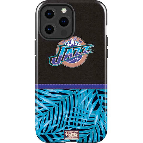 NBA Utah Jazz Retro Palms iPhone 14 Pro Max Impact Case