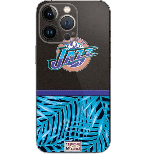 NBA Utah Jazz Retro Palms iPhone 14 Pro Skin
