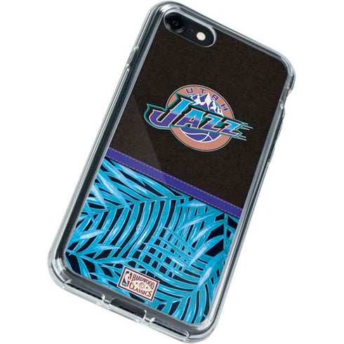 NBA Utah Jazz Retro Palms iPhone SE (2nd & 3rd Gen) Clear Case