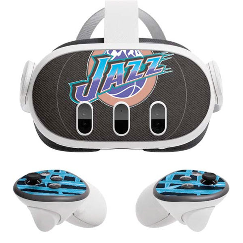 NBA Utah Jazz Retro Palms Meta Quest 3 Skin