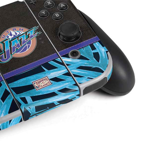NBA Utah Jazz Retro Palms Nintendo Switch OLED (2021) Skin