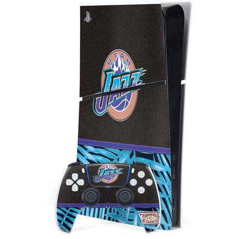 NBA Utah Jazz Retro Palms PS5 Slim Digital Edition Console Skin