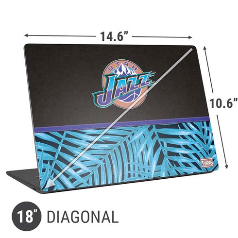 NBA Utah Jazz Retro Palms Universal Laptop 18in (14.6 x 10.6in) Skin