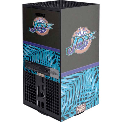 NBA Utah Jazz Retro Palms Xbox Series X Console Skin