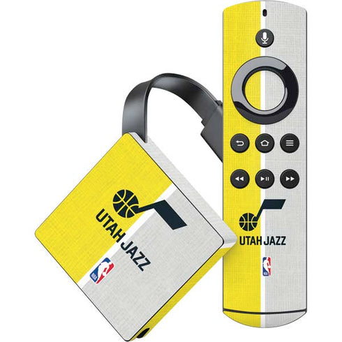 NBA Utah Jazz Split Canvas Amazon Fire TV Skin