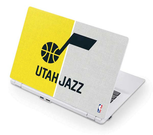 NBA Utah Jazz Split Canvas Acer Chromebook Skin